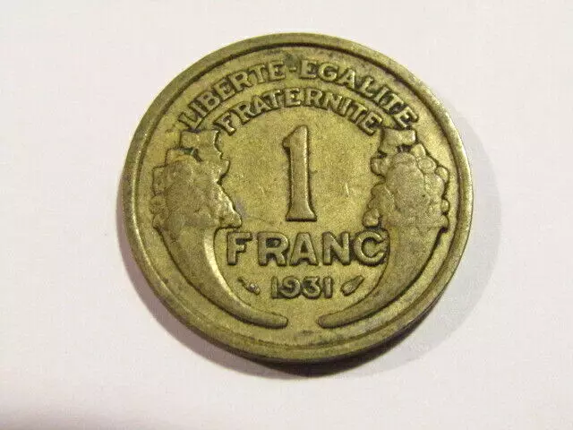 France 1931 1 Franc Coin