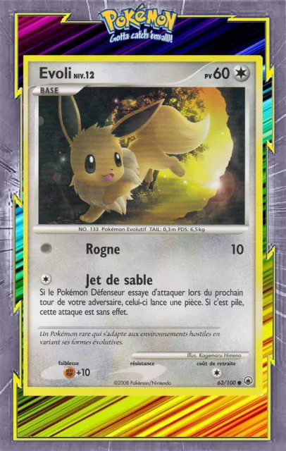 🌈Evoli - DP05:Aube Majestueuse - 63/100 - Carte Pokemon Française