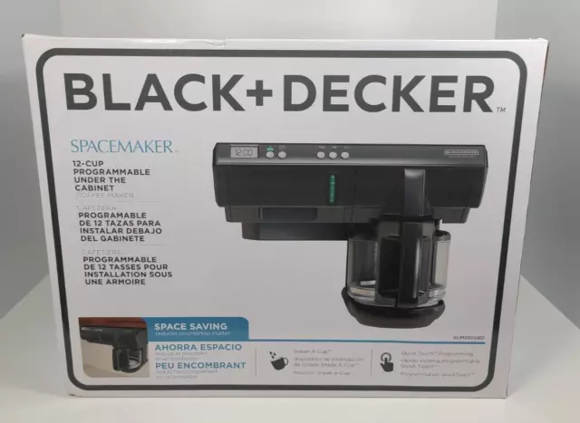 BLACK & DECKER SPACEMAKER 12-CUP COFFEEMAKER model SDC740 (white) 