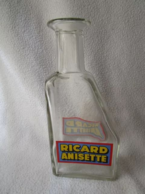 original RICARD Anisette Glas Karaffe Flasche Werbung 20cm hoch schöne Form