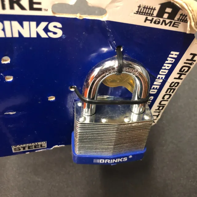 BRINKS 152-40301 40MM Laminated Steel Padlock Gate Shed - ONE ONLY w ...