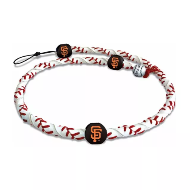 GameWear MLB San Francisco Giants Classic Frozen Rope Baseball Necklace White