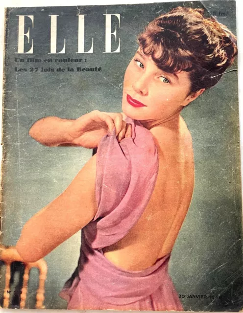 ELLE n° 113 du 20 Janvier 1948 revue ancienne de mode couture  Jeanne MOREAU