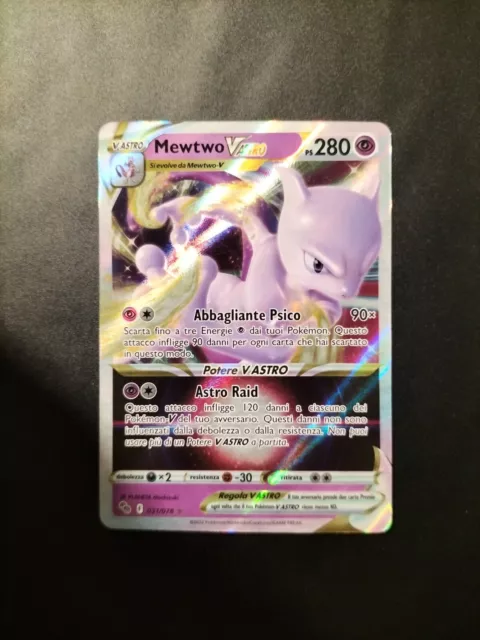 Carta Pokemon Go TCG Mewtwo V Astro 31/78