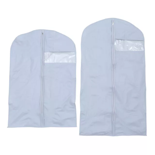 5 Pcs Suit Dust Cover Bag Garment Clothes Storage Translucent