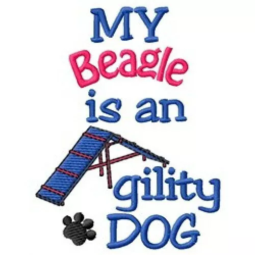 My Beagle is An Agility Dog Ladies T-Shirt - DC1786L Size S - XXL