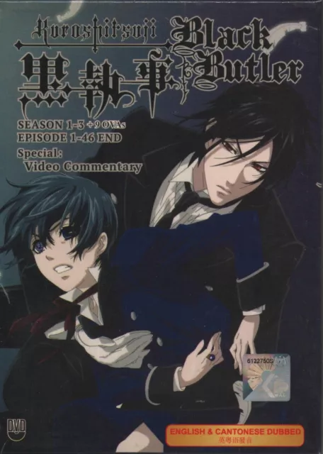 DVD Anime Kuroshitsuji Black Butler Complete Collection S. 1-3 + Movie + 9  OVAs