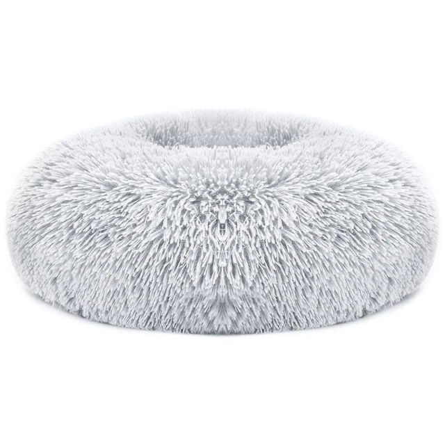 Donut Plush Pet Dog Cat Bed Soft Fluffy Pad Warm Puppy Calming Bed Sleeping Nest 10