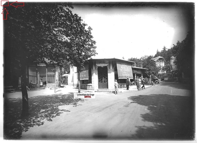 Plate Glass Photo Positive Black & White 5 1/8x7 1/8in Saint-Nectaire
