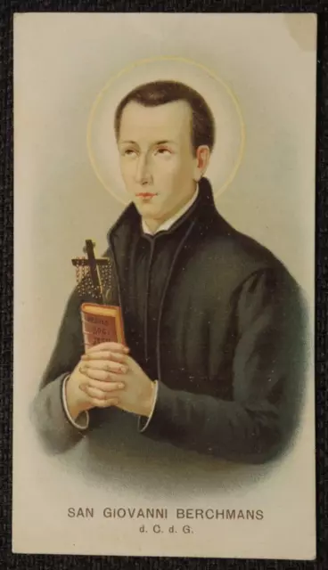 HEILIGENBILD  GIOVANNI BERCHMANS  holy card  santino  , Litho  #2