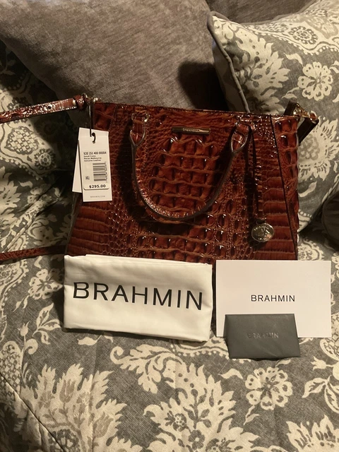 Brahmin Pecan Small Irene Handbag NWT 13 X9