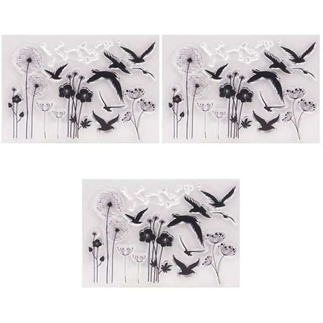 3 stücke klar stempel transparent dichtstempel für diy scrapbooking handwerk