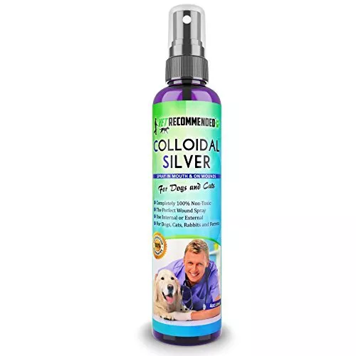 Vet Recommended - Colloidal Silver for Dogs & Cats (4oz/120ml) Colloidal Silver