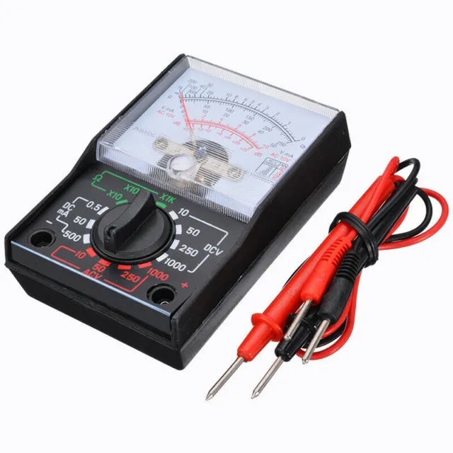 Analogue Multimeter AC DC Volts Ohm. Electrical Circuit Multi Tester Meter Tool
