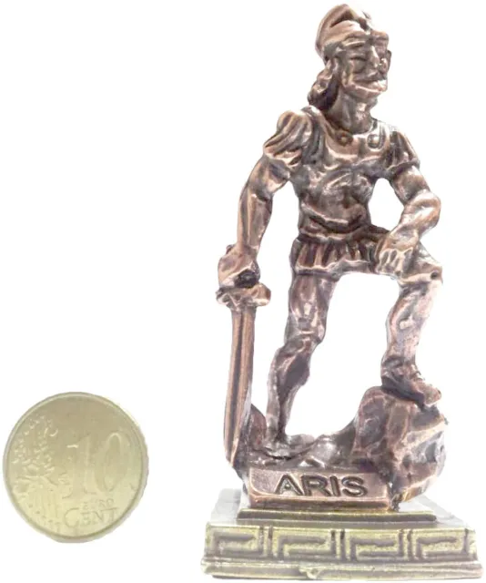 Ancient Statue Ares Greek Olympian God Miniature Sculpture Zamac C