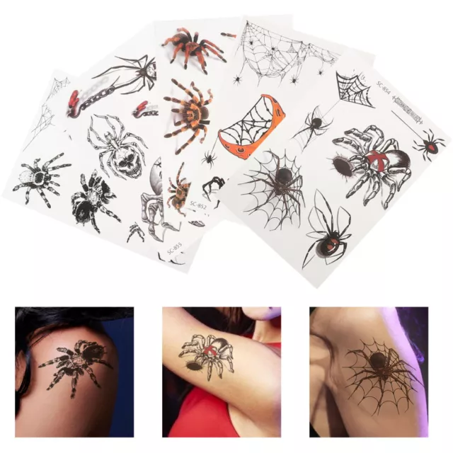 10 Halloween Lustige Horrible Narbe Decals Temporäre Tattoos Für Mädchen