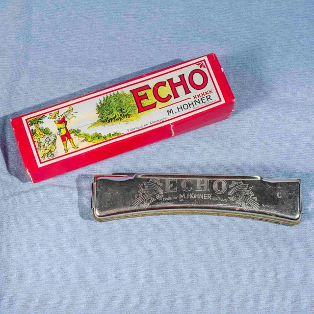 Écho M HOHNER Harmonica Clé De C avec Étui Fabriqué en Allemagne