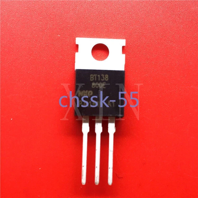 10 X BT138-600E Triacs TO-220 600V 12A (BT138-600) – Bulk Pack