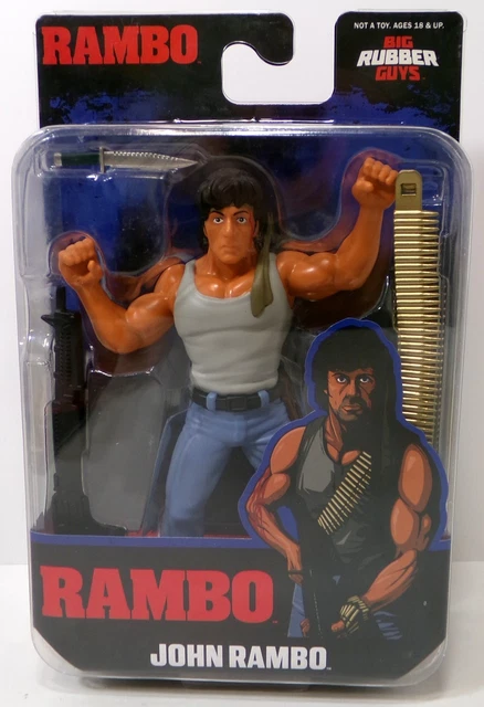 FIGURA ACCIÓN 8& Big Rubber Guys Rambo John Rambo Completa Majestic ...