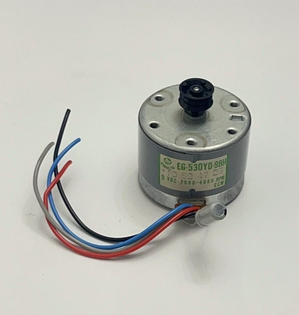 NOS EG-530YD-2BH 12V Tape Recorder Spindle Motor - 2000/4000 RPM, CCW Rotation 9 thumbnail image