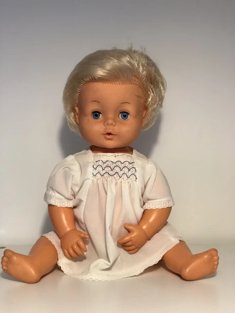 VINTAGE 1970S TINY Tears Doll with Original Dress Knickers in