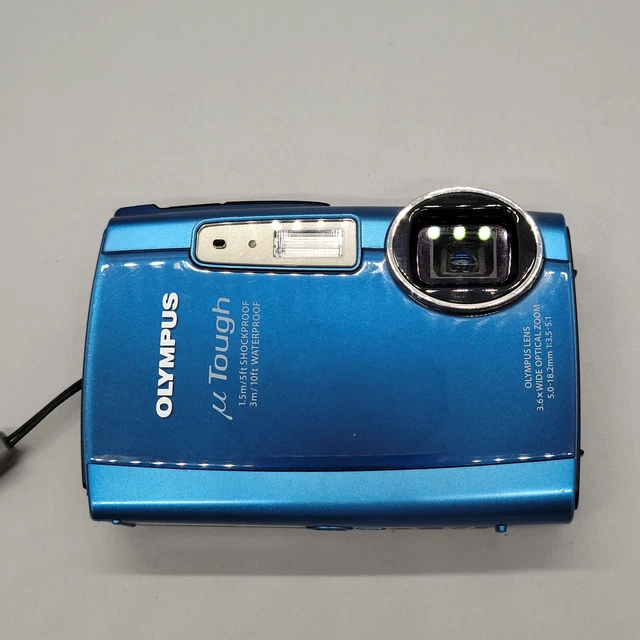 Olympus Mju Tough 3000 fotocamera digitale compatta subacquea testata blu 9