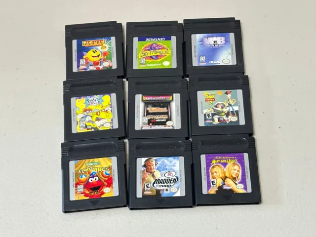 Lot of 9 Games (Nintendo GameBoy Color Games) Authentic