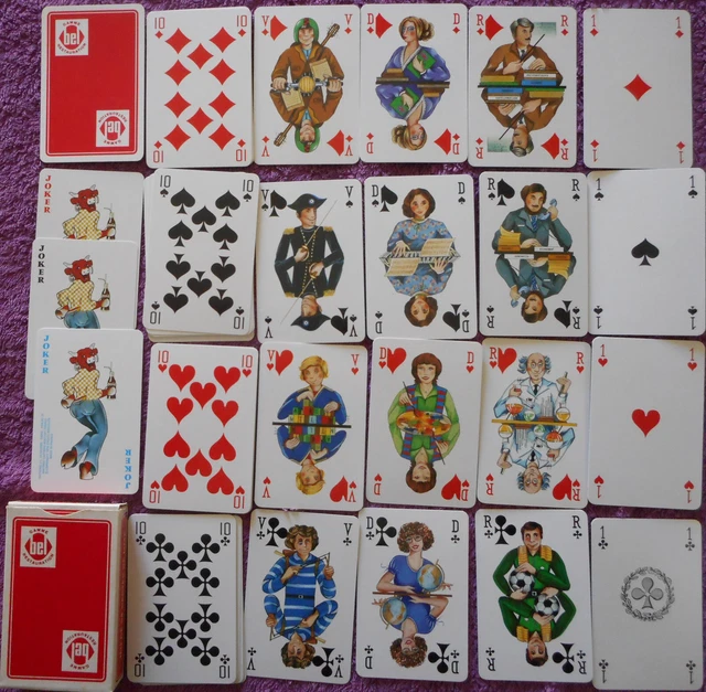 Jeu 52 Cartes Bel Rouge