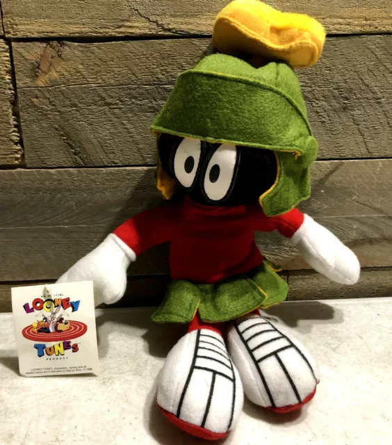 Looney Tunes Marvin the Martian 12” Plush Stuffed Toy Warner Bros 1995 NEW TAGS