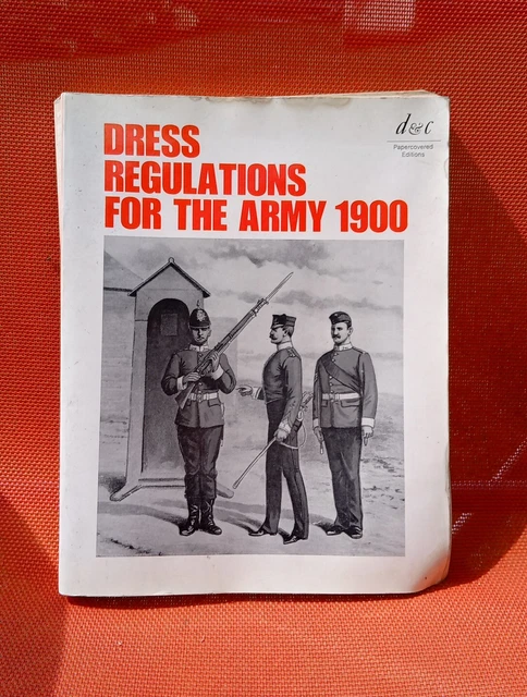 Book Dress Regulations For The Army 1900 Reprinted 1970 6 00