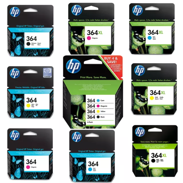 HP 364 Combo / 364XL Noir & Tricouleur Cartouche d'encre pour Photosmart 5520