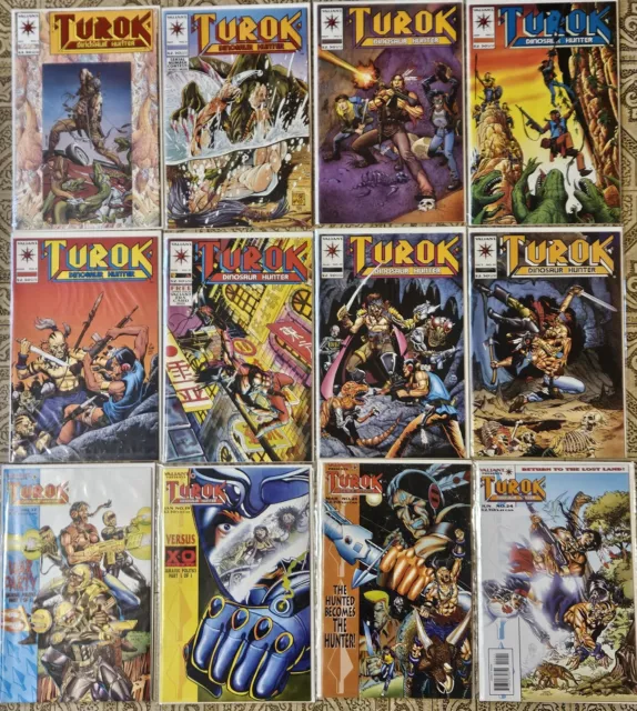 VALIANT Comics Lot of 19 TUROK DINOSAUR HUNTER plus X-MAN O WAR #14 w/ TUROK