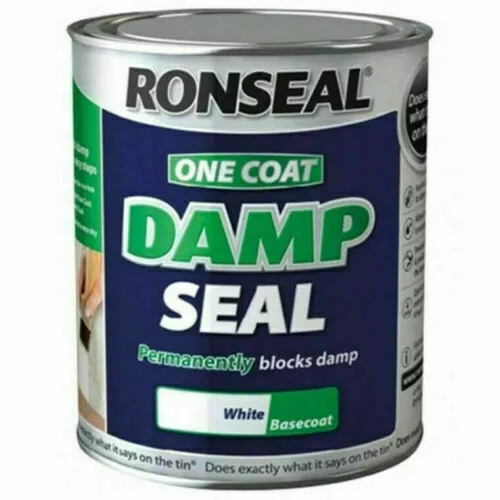 One Coat Damp Seal Paint White  250ml Ronseal One Coat Stains Blocks out Damp