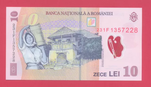 Romania 10 Lei 2018 2023 NEW Edition Polymer Note =UNC