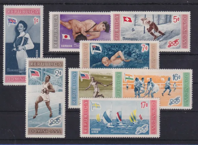 1958 Dominican Republic Olympic Games Melbourne Set Mi-No. 660-67A**
