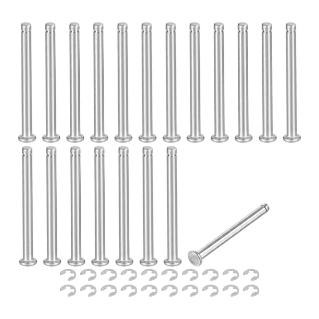 20Set M4x45mm 304 Stainless Steel Cylindrical Shaft Snap Ring Locating Pin