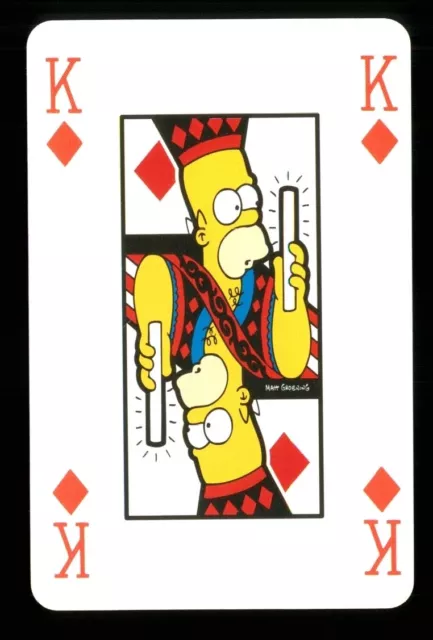 1 x playing card The Simpsons Homer - King of Diamonds S41