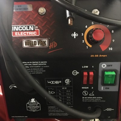 Lincoln Electric Weld Pak HD Wire-Feed Welder 10949 NEW