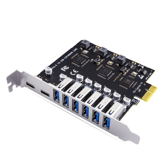 Scheda PCI A USB 2.0 - 5 Porte, Chip NEC, Per PC Desktop, Plug And Play