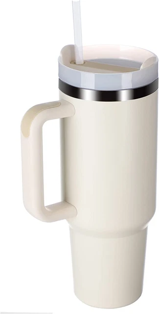 Tumbler with Handle 40 Oz Travel Mug Straw Covers Cup with Lid Insulated Quenche