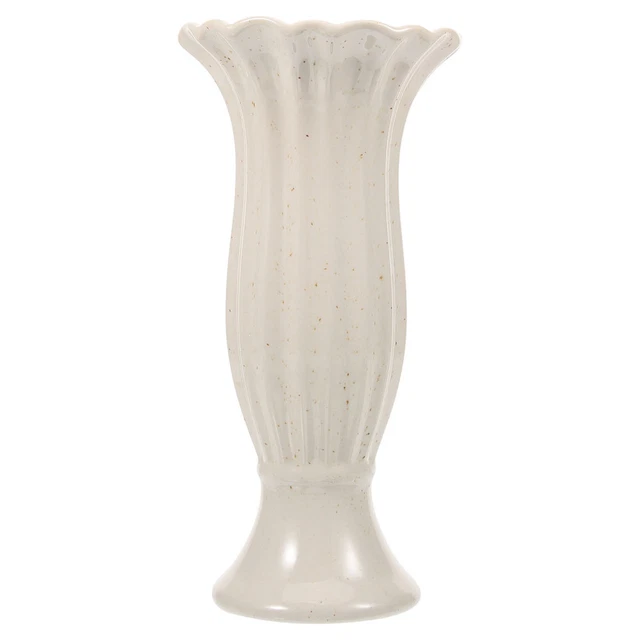 Contenitore Fiori Cimitero Vaso Ceramica Tomba Funerale Portapietre Tombali Decorazione