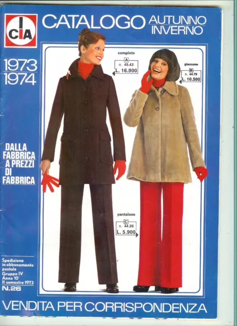CATALOGO CIA 1973 1974 Vendita Per Corrispondenza Abbigliamento