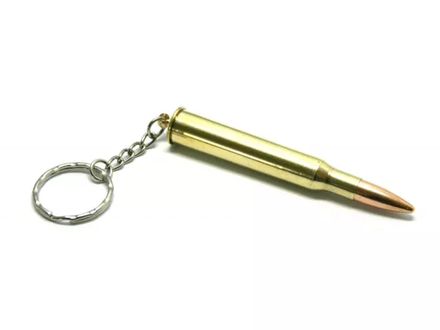 Original 7x65R Hunter keychain from original hunting rifle ammo bullet keyring