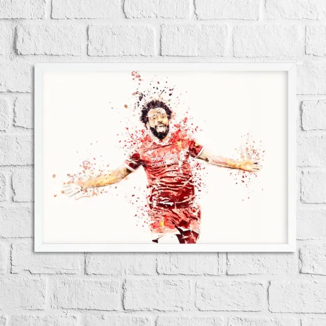 Mohamed Salah - Liverpool Inspired Football Art Print Fan Gift