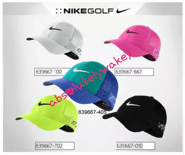 Nike Tour Legacy Mesh Golf Vapor Rzn Cap Flexfit Swoosh Fitted Peak Hat Unisex