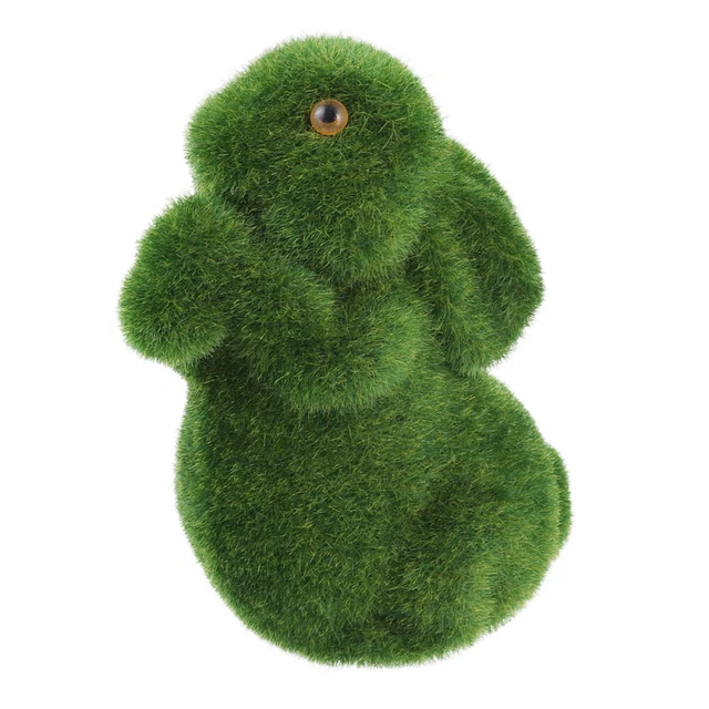1pc Ornament Ostern Bunny Statue Faux Moos Bunny Ostern Kaninchen Ornamente
