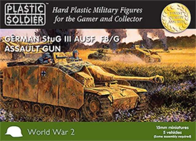 15Mm German Stug Iii Ausf F8/G Assault Gun - Plastic Soldier Company - Ww2