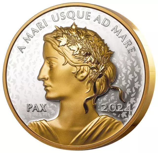 CANADA 2025 'Peace Dollar' 1 oz Silver 1 Gilt Proof Ultra High