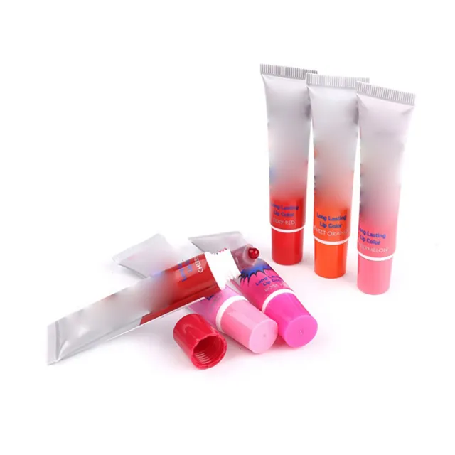 (6 Colors With Box)6 Colors Long Lasting Lip Gloss Set Waterproof Makeup PLM
