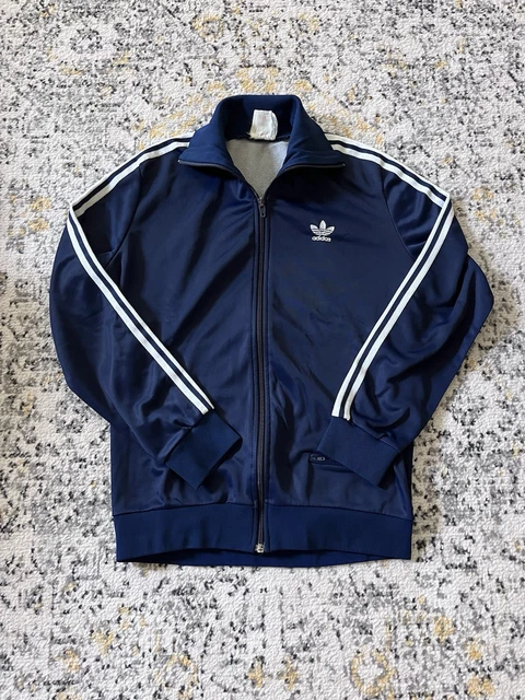 トップス adidas 70s~80s VENTEX track jacket Rare Vintage Adidas Ventex 80s 70s Track Jacket Navy Blue